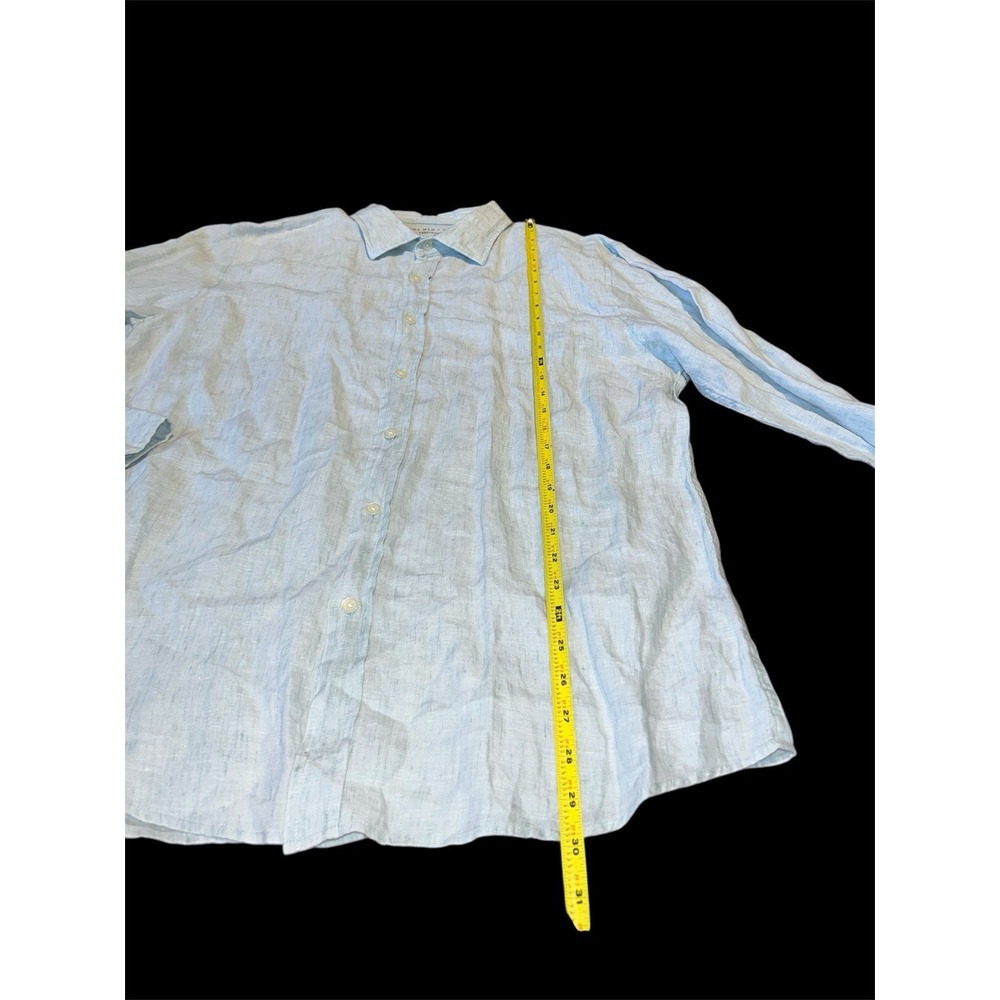 The Men's Store at Bloomingdale's Linen Shirt Button‎ Up L/S Men's Sz L - Picture 7 of 7